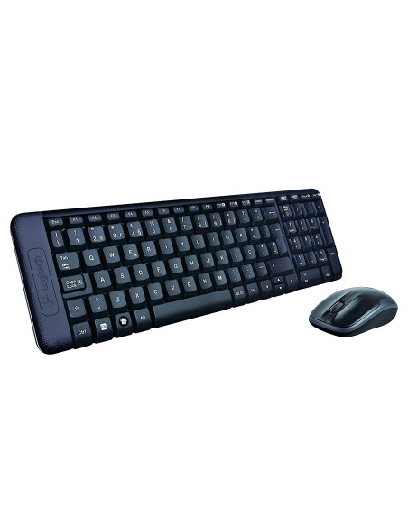 Logitech Wireless Combo MK220 teclado Ratón incluido Oficina USB Español Negro