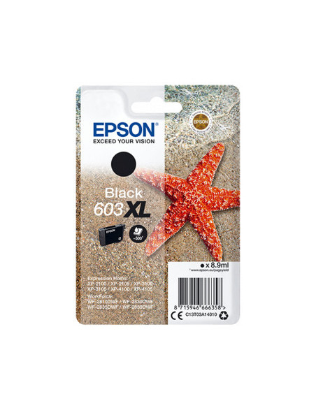 Epson 603XL cartucho de tinta 1 pieza(s) Original Alto rendimiento (XL) Negro
