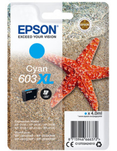 Epson 603XL cartucho de tinta 1 pieza(s) Original Alto rendimiento (XL) Cian