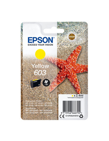 Epson 603 cartucho de tinta 1 pieza(s) Original Alto rendimiento (XL) Amarillo