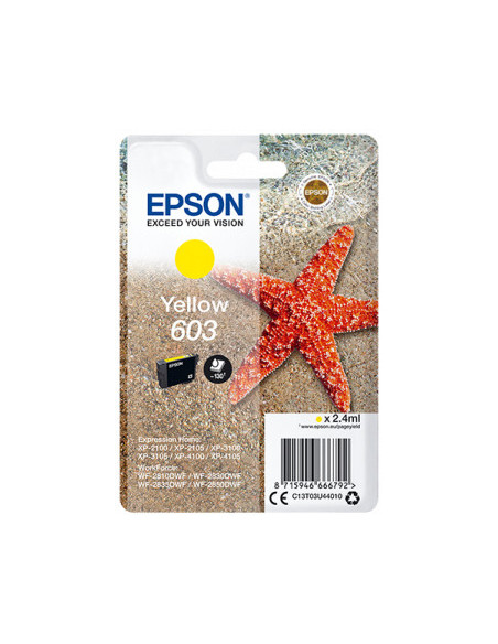 Epson 603 cartucho de tinta 1 pieza(s) Original Alto rendimiento (XL) Amarillo