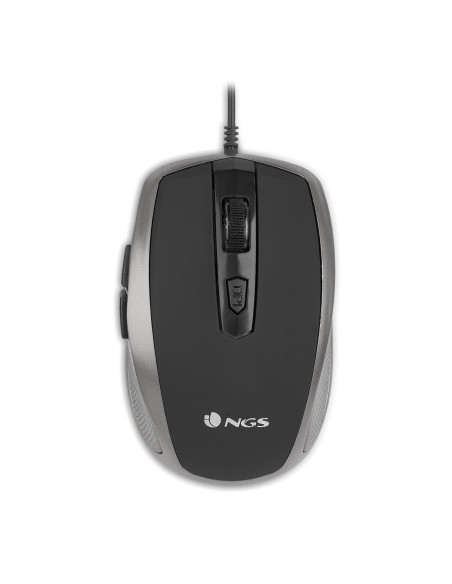 NGS Tick Silver ratón Oficina mano derecha USB tipo A Óptico 1600 DPI