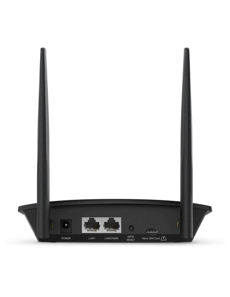 TP-Link TL-MR100 router inalámbrico Ethernet rápido Banda única (2,4 GHz) 4G Negro