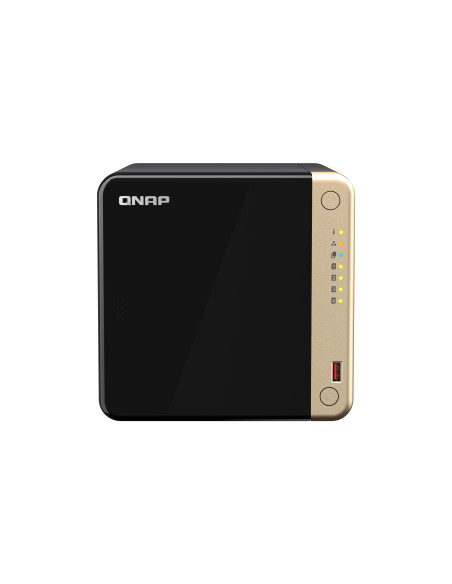 QNAP TS-464 NAS Torre Intel® Celeron® N5095 8 GB DDR4 0 TB QNAP QTS Negro