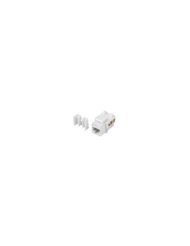 CONECTOR LANBERG KEYSTONE RJ45 HEMBRA EXTERNO LSA INTERNO UTP CAT 6 90Âº PARA CABLES 22 26AWG KSU6-1090