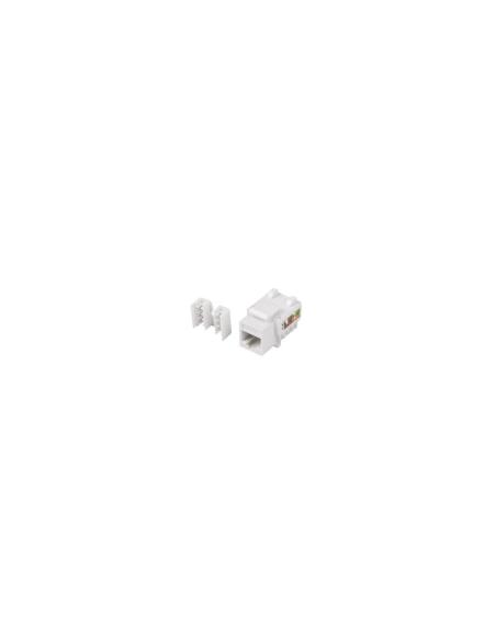 CONECTOR LANBERG KEYSTONE RJ45 HEMBRA EXTERNO LSA INTERNO UTP CAT 6 90Âº PARA CABLES 22 26AWG KSU6-1090