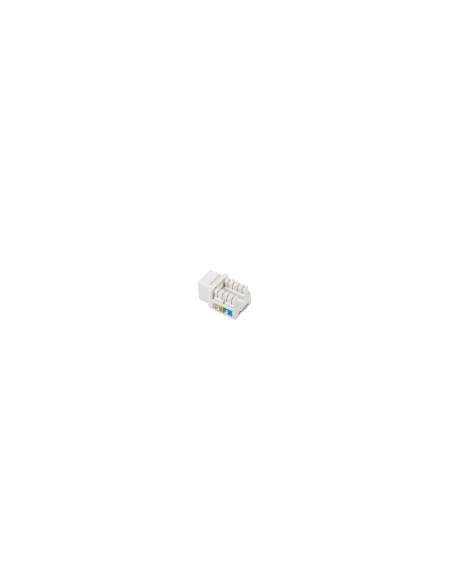 CONECTOR LANBERG KEYSTONE RJ45 HEMBRA EXTERNO LSA INTERNO UTP CAT 6 90Âº PARA CABLES 22 26AWG KSU6-1090