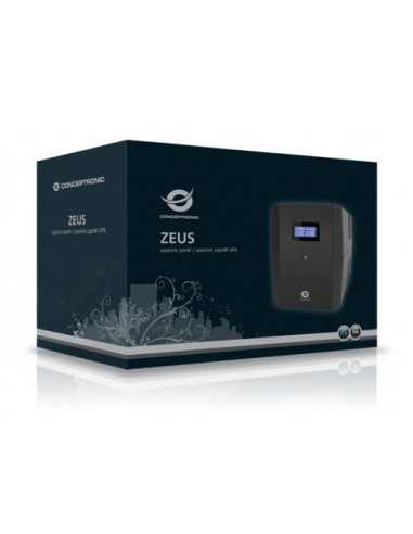 Conceptronic ZEUS04E sistema de alimentación ininterrumpida (UPS) Línea interactiva 2,2 kVA 1320 W 6 salidas AC