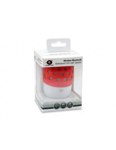 Conceptronic CSPKBTWPHLR altavoz portátil o de fiesta Rojo, Blanco 3 W