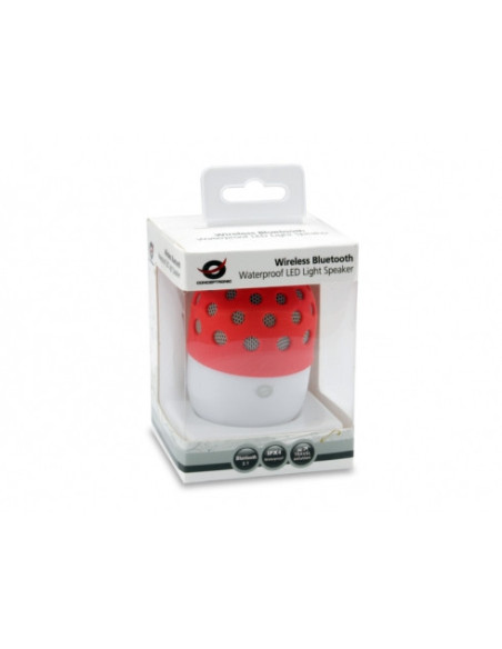 Conceptronic CSPKBTWPHLR altavoz portátil o de fiesta Rojo, Blanco 3 W