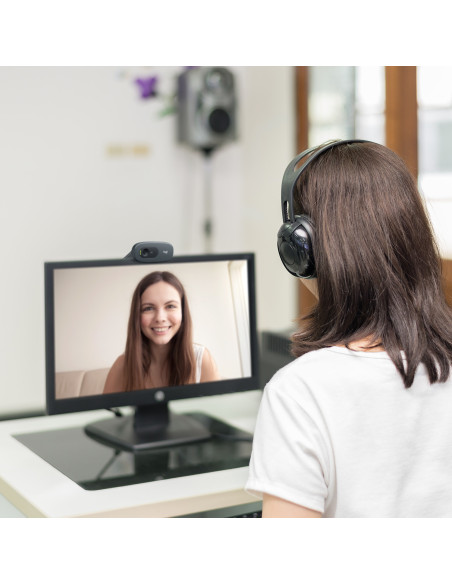 Logitech 960-001063 cámara web 3 MP 1280 x 720 Pixeles USB Gris, Gris Oscuro