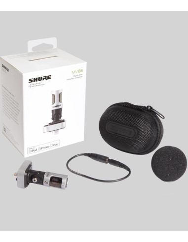 Shure MV88 A micrófono Plata Micrófono para smartphone