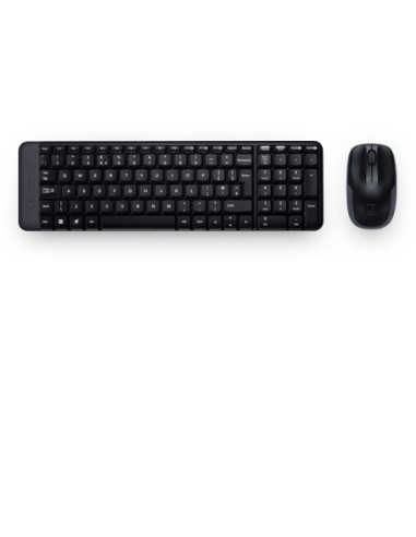 Logitech Wireless Combo MK220 teclado Ratón incluido Oficina USB Español Negro