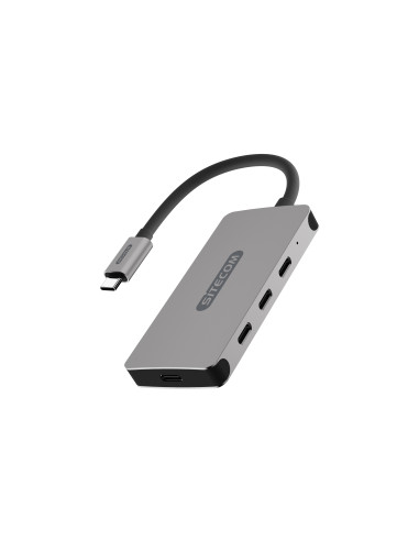 Sitecom CN-386 hub de interfaz USB 3.2 Gen 1 (3.1 Gen 1) Type-C 10000 Mbit s Aluminio, Negro