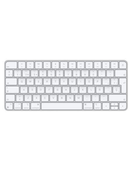 Apple Magic teclado Universal USB + Bluetooth Español Aluminio, Blanco