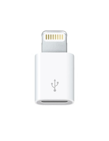Apple MD820ZM A cambiador de género para cable Lightning Micro-USB Blanco