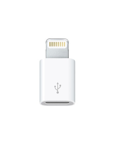 Apple MD820ZM A cambiador de género para cable Lightning Micro-USB Blanco