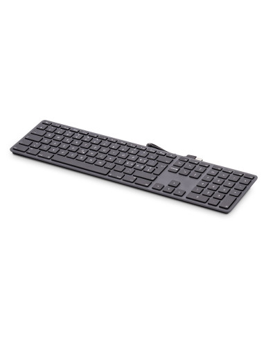 LMP KB-1243 teclado Hogar USB QWERTY Español Gris