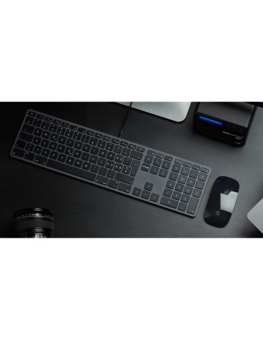 LMP KB-1243 teclado Hogar USB QWERTY Español Gris