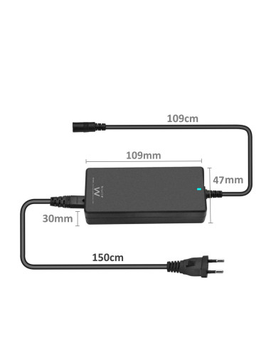 Ewent EW3965 adaptador e inversor de corriente Interior 65 W Negro