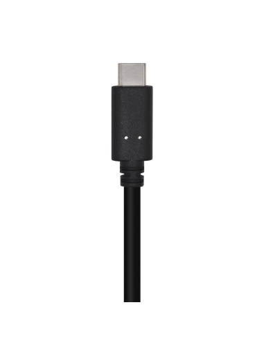 AISENS Cable USB 3.1 Gen 2 10 Gbps 3 A, Tipo C M-A M, Negro, 1.5m