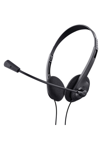 Trust 24659 auricular y casco Auriculares Alámbrico Diadema Llamadas Música Negro