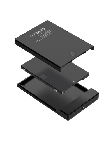 Ewent EW7073 caja para disco duro externo Carcasa de disco duro SSD Negro 2.5"