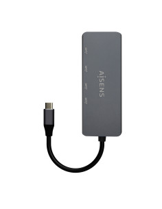 AISENS Hub USB3.2 Gen1 5G USB-C, USB-C M-4xUSB-C H, Gris, 15cm 2