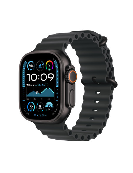 Apple Watch Ultra 2 OLED 49 mm Digital 410 x 502 Pixeles Pantalla táctil 4G Negro Wifi GPS (satélite)