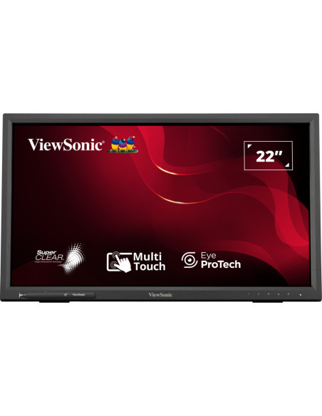 Viewsonic TD2223-2 pantalla para PC 55,9 cm (22") 1920 x 1080 Pixeles Full HD LCD Pantalla táctil Negro