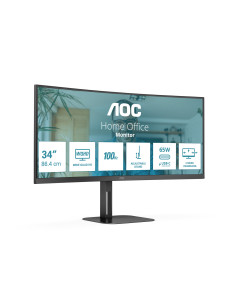 AOC V5 CU34V5C BK pantalla para PC 86,4 cm (34") 3440 x 1440 Pixeles Wide Quad HD LED Negro 2
