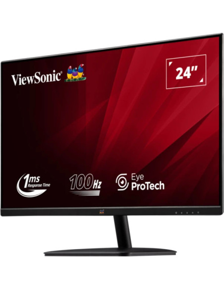 Viewsonic Value Series VA2432-MHD-3 pantalla para PC 61 cm (24") 1920 x 1080 Pixeles Full HD LED Negro