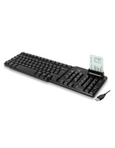 Ewent EW3252 teclado Hogar USB QWERTY Español Negro 2