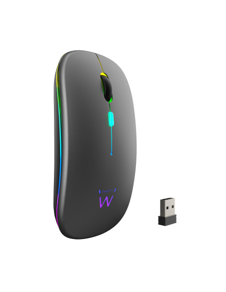 Ewent EW3242 ratón Universal Ambidextro RF Wireless + Bluetooth Óptico 1600 DPI