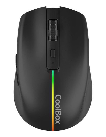 CoolBox GAMING RATON W01 NEGRO INALAMBRICO RECARGABLE 1600DPI SILENTCLICK