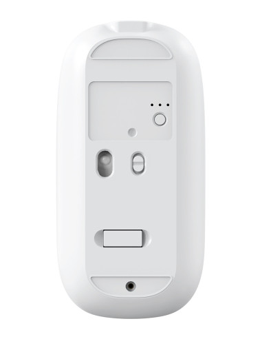 CoolBox RATON W02 IA BLANCO INALAMBRICO RECARGABLE 500MAH RF+BT 1600DPI COPILOT SILENTCLICK