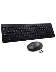 Ewent EW3256 teclado Ratón incluido Universal RF inalámbrico QWERTY Español Negro