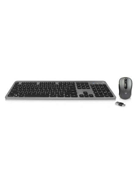 Ewent EW3272 teclado Ratón incluido Universal RF inalámbrico QWERTY Español Negro