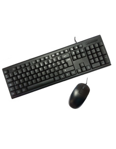 Flytech HK-616 + HM-81 teclado Ratón incluido Oficina USB Español Negro