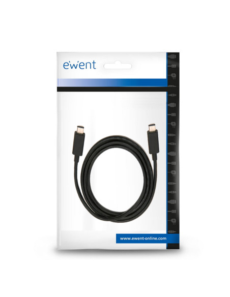 Ewent EC1045 cable USB USB 3.2 Gen 2 (3.1 Gen 2) 1 m USB C Negro