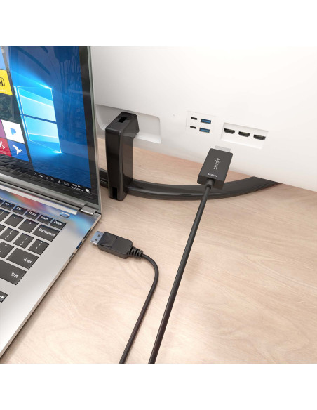AISENS Cable conversor DisplayPort a HDMI 4K@60Hz, DP M-HDMI M, Negro, 1.5m