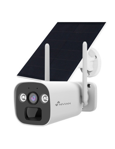 Nivian NV-CAM01-SOLAR4G cámara de vigilancia Caja Cámara de seguridad IP Interior y exterior 2304 x 1296 Pixeles Pared poste