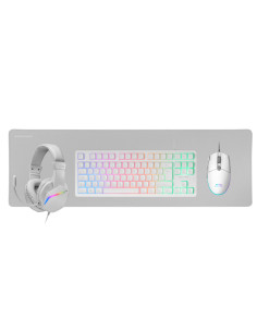 Mars Gaming MCP-RGB3, Pack Gaming Teclado Fixed RGB + Ratón Gaming RGB Flow 3200 DPI + Auriculares Over-Ear RGB + Alfombrilla 2