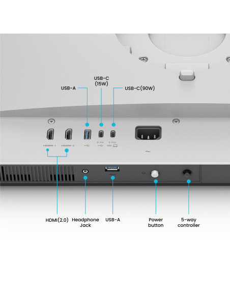 BenQ MA270U pantalla para PC 68,6 cm (27") 3840 x 2160 Pixeles 4K Ultra HD Blanco