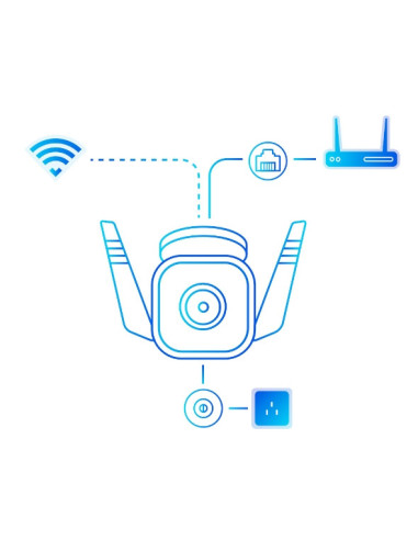 TP-Link Tapo TC65 cámara de vigilancia Bala (forma) Cámara de seguridad IP Exterior 2304 x 1296 Pixeles Techo pared