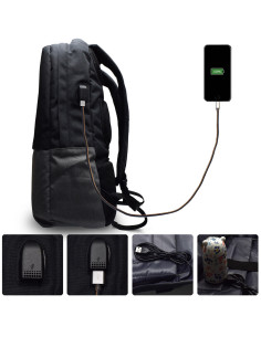 Ewent EW2529 maletines para portátil 43,9 cm (17.3") Mochila Negro 2