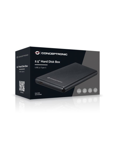 Conceptronic HDE02B caja para disco duro externo Caja de disco duro (HDD) Negro 2.5"