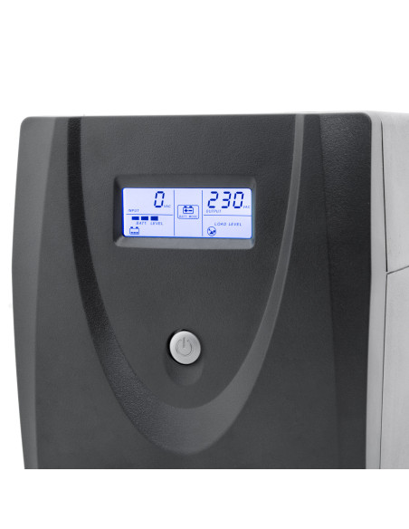 CoolBox SAI GUARDIAN3 LCD 1200VA 720w 4 SCHUKOS + SOFTWARE