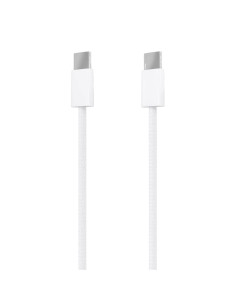 AISENS Cable USB 2.0 3A 60W Apple, tipo USB-C M-USB-C M, Blanco, 1.0m