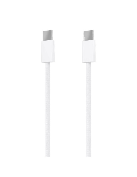 AISENS Cable USB 2.0 3A 60W Apple, tipo USB-C M-USB-C M, Blanco, 1.0m